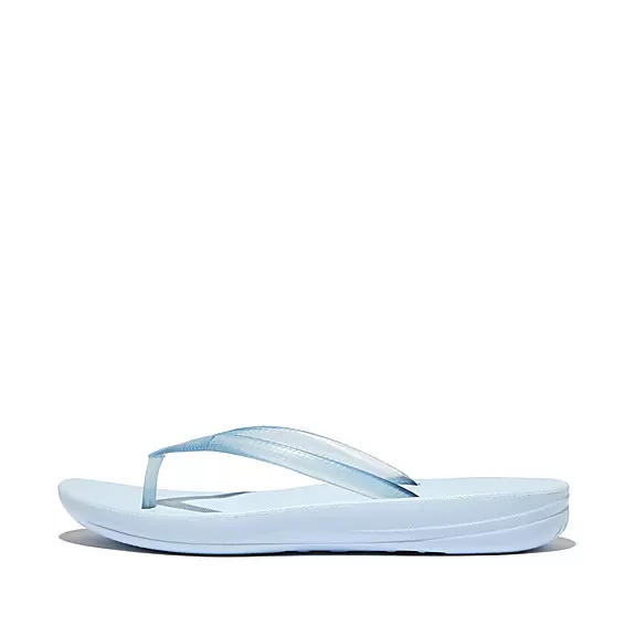 FitFlop IQUSHION Transparent Zehentrenner Damen Blau | 87808697