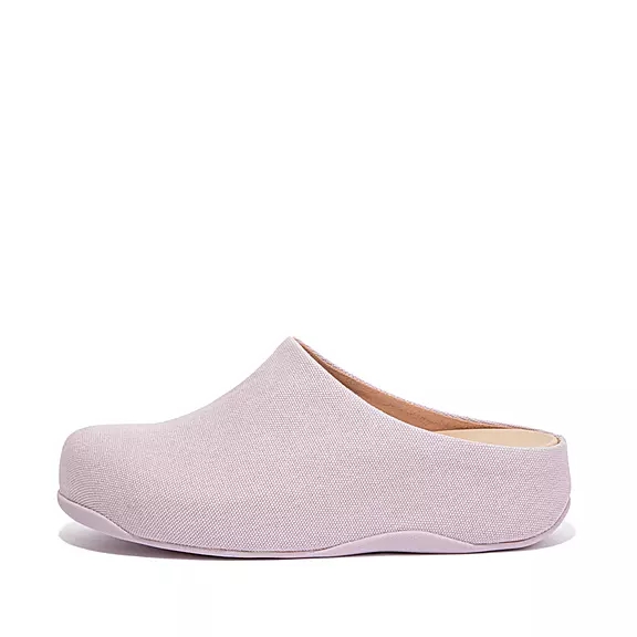 FitFlop SHUV Segeltuch Clogs Damen HellLila | 65962776