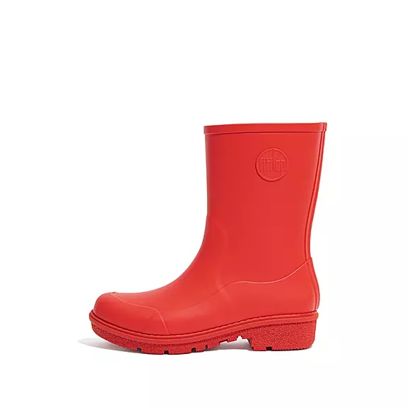 FitFlop WONDERWELLY Kurzes Regenstiefel Damen Rot | 24999503