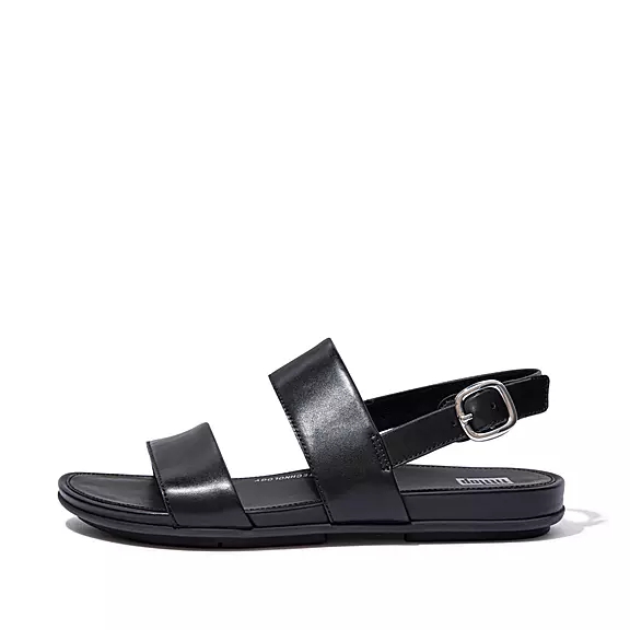 FitFlop GRACIE Leder Rückenriemen Sandalen Damen Schwarz | 11436366