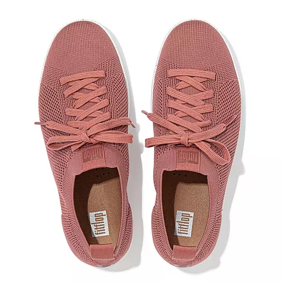 FitFlop RALLY E01 Multi-Knit Sneakers Damen Rosa | 60924797