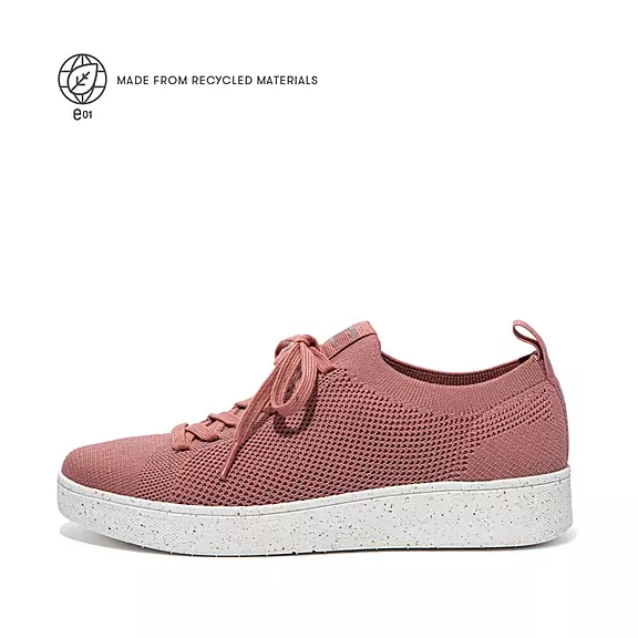 FitFlop RALLY E01 Multi-Knit Sneakers Damen Rosa | 60924797