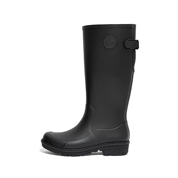 FitFlop WONDERWELLY Hohe Regenstiefel Damen Schwarz | 73682996