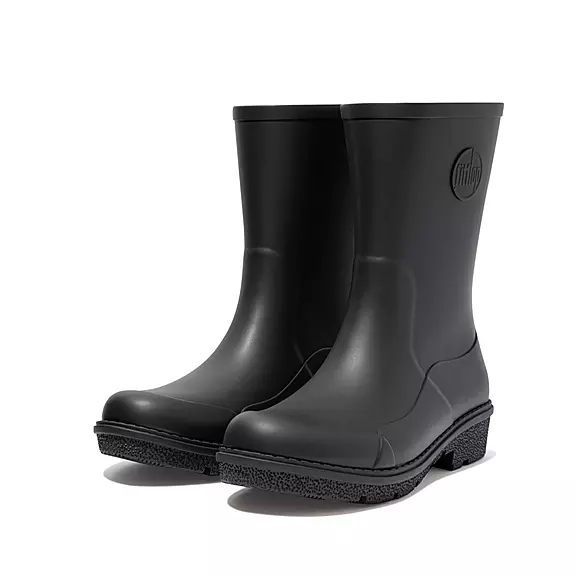 FitFlop WONDERWELLY Kurzes Regenstiefel Damen Schwarz | 92524299