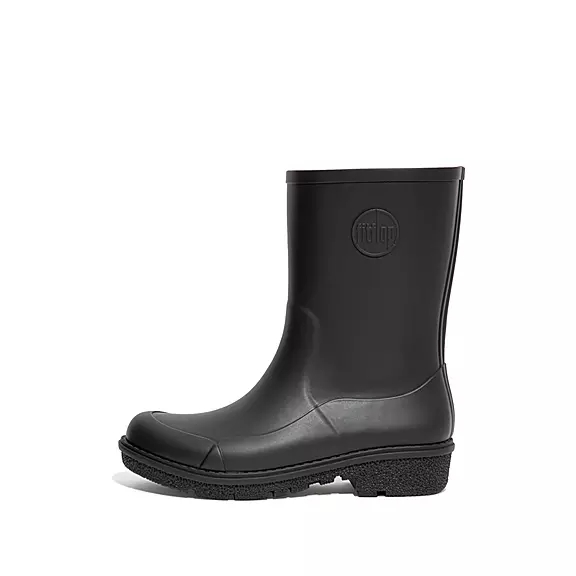 FitFlop WONDERWELLY Kurzes Regenstiefel Damen Schwarz | 92524299